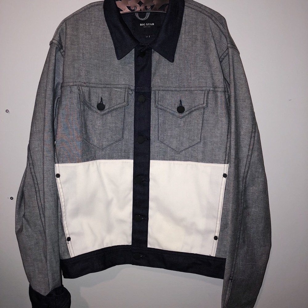 Multi toned jean jacket